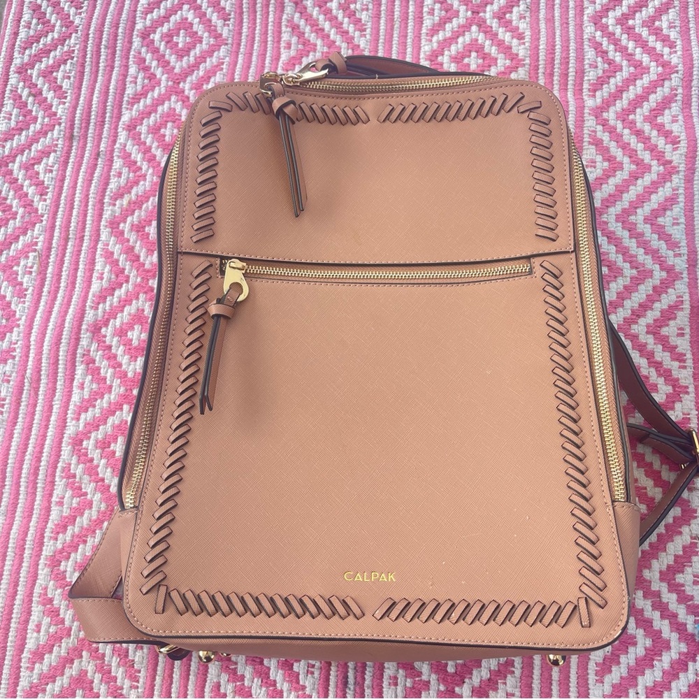Calpak Kaya 15in Laptop Backpack Caramel